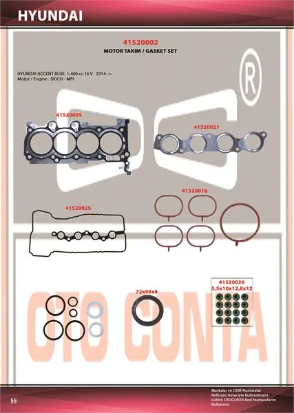 OTO CONTA MOTOR TAKIM CONTA OC 41520002