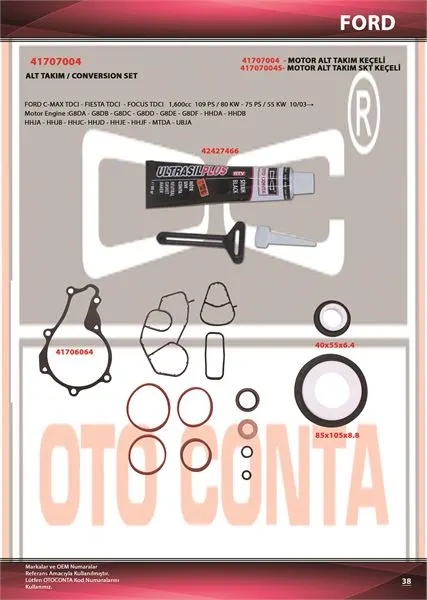 OTO CONTA MOTOR TAKIM CONTA OC 41707004