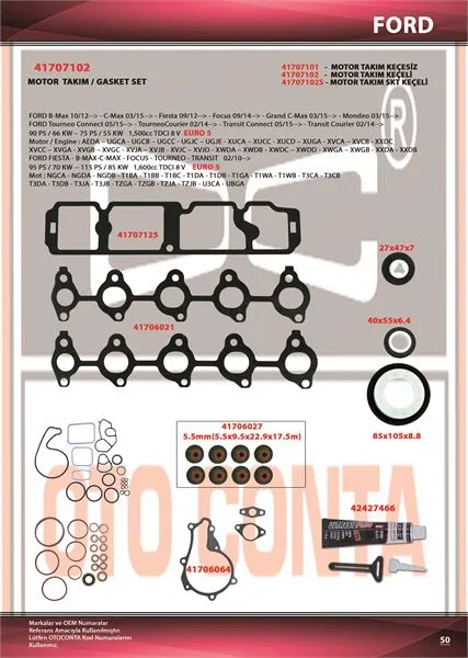OTO CONTA MOTOR TAKIM CONTA OC 41707102