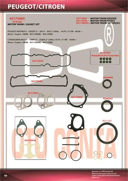 OTO CONTA MOTOR TAKIM CONTA OC 42173002