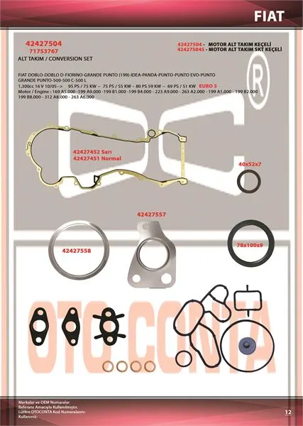 OTO CONTA MOTOR TAKIM CONTA OC 42427504
