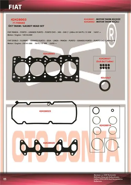OTO CONTA MOTOR TAKIM CONTA OC 42428003
