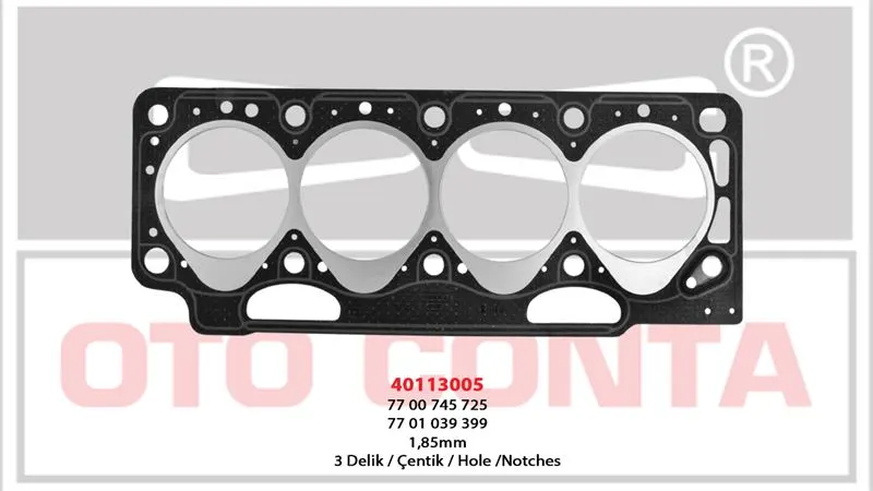 OTO CONTA SİLİNDİR KAPAK CONTASI OC 40113005