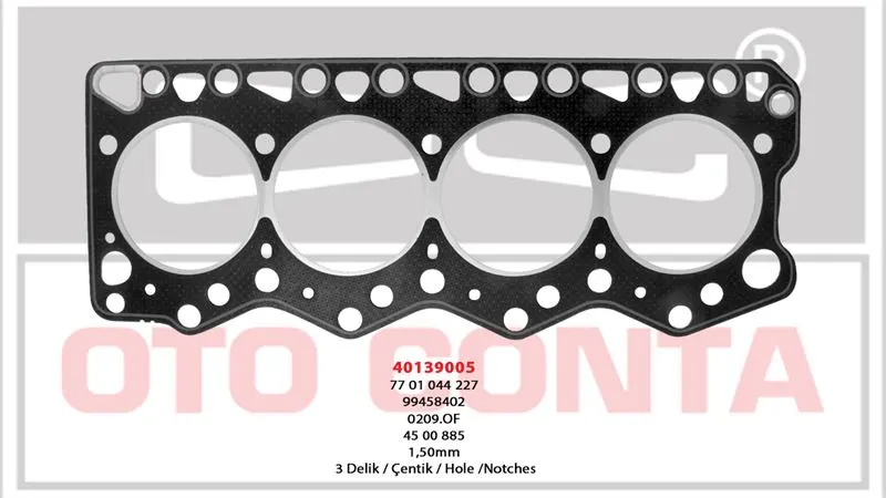 OTO CONTA SİLİNDİR KAPAK CONTASI OC 40139005