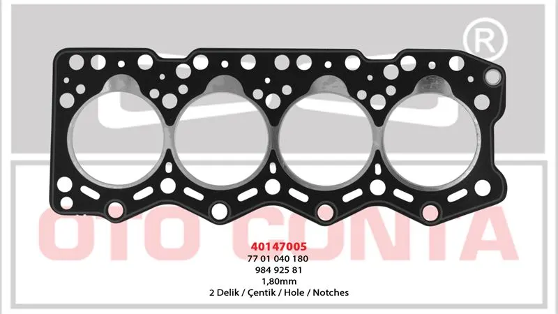OTO CONTA SİLİNDİR KAPAK CONTASI OC 40147005