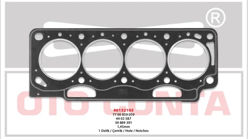 OTO CONTA SİLİNDİR KAPAK CONTASI OC 40152105