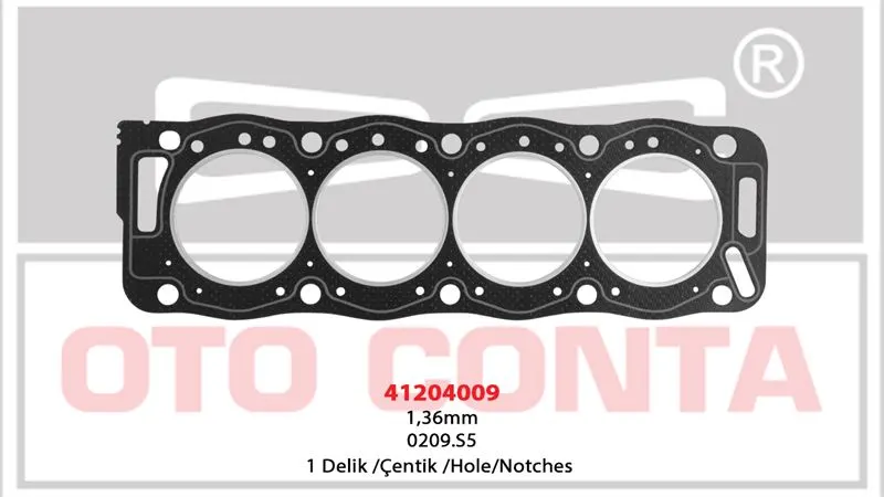 OTO CONTA SİLİNDİR KAPAK CONTASI OC 41204009