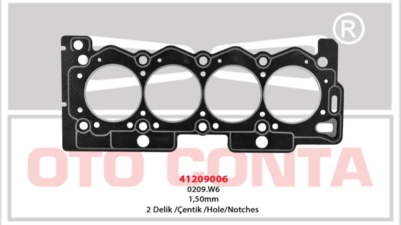 OTO CONTA SİLİNDİR KAPAK CONTASI OC 41209006
