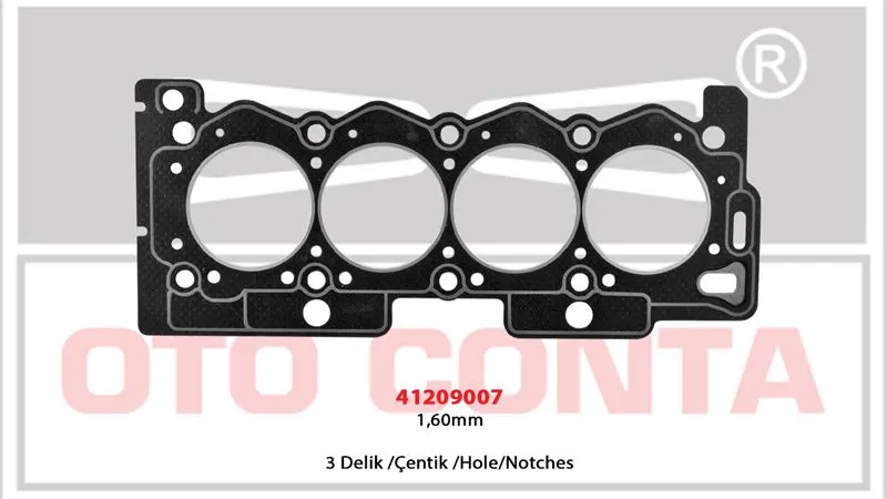 OTO CONTA SİLİNDİR KAPAK CONTASI OC 41209007