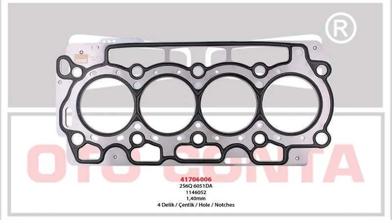 OTO CONTA SİLİNDİR KAPAK CONTASI OC 41706006