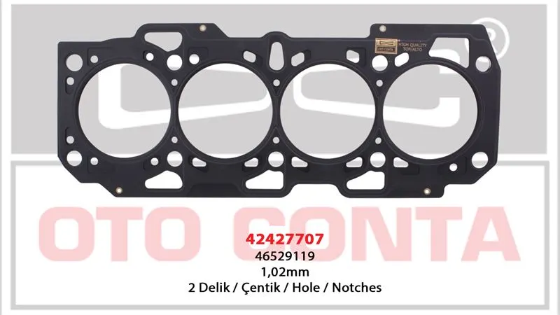 OTO CONTA SİLİNDİR KAPAK CONTASI OC 42427707