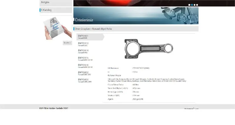 PİSTON KOLU BMY 0901