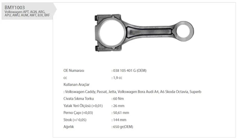 PİSTON KOLU BMY 1003
