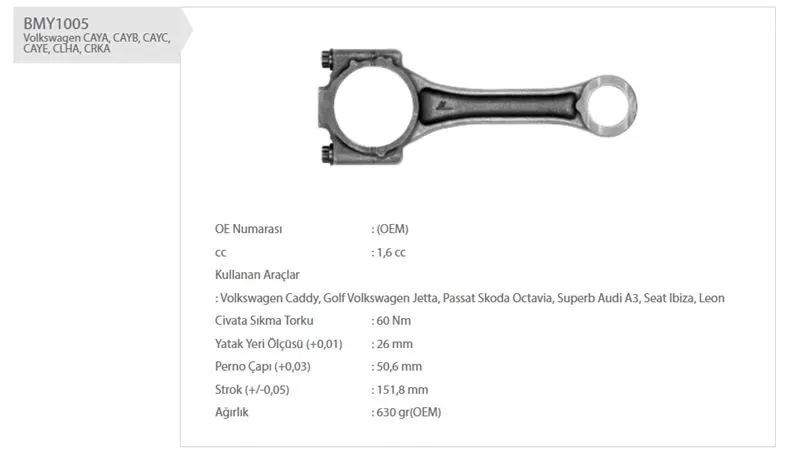 PİSTON KOLU BMY 1005