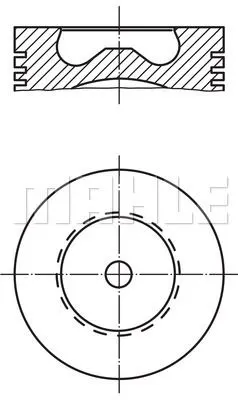 PİSTON + SEGMAN MAHLE 0158100
