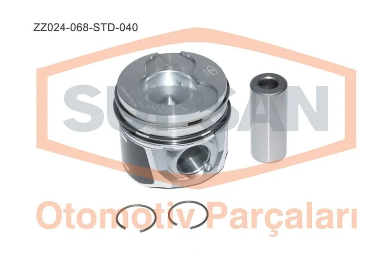 PİSTON + SEGMAN SUPSAN ZZ024-068-STD-040