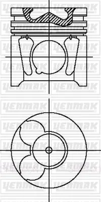 PİSTON + SEGMAN YENMAK 31-04497-060