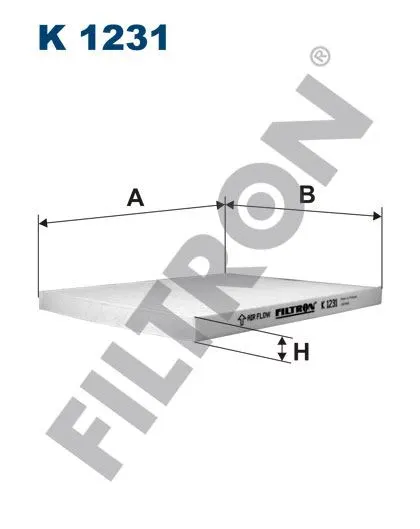 POLEN FİLTRESİ FILTRON K 1231