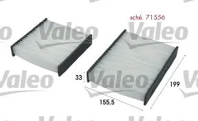 POLEN FİLTRESİ VALEO 715556