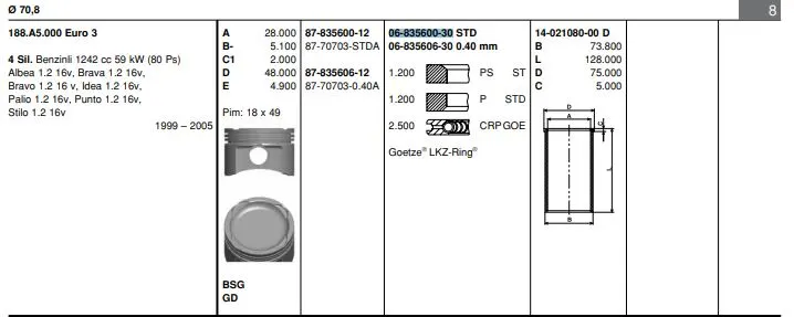SEGMAN GOETZE 68356003G