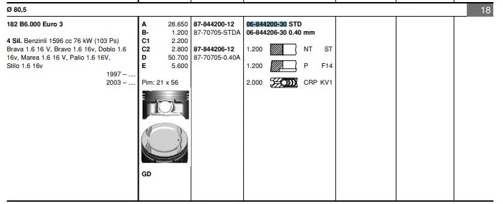 SEGMAN GOETZE 68442003G