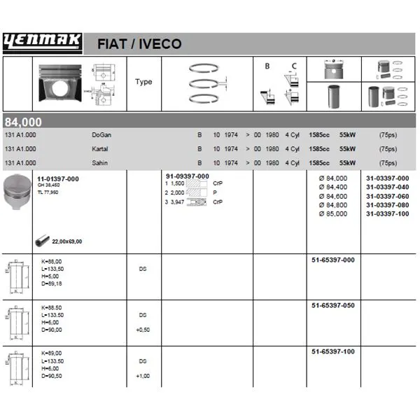Sınıflandırılmamış YENMAK 31-03397-100