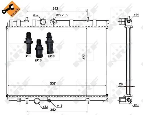 SU RADYATÖRÜ NRF 50440