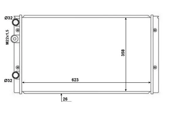 SU RADYATÖRÜ NRF 50457