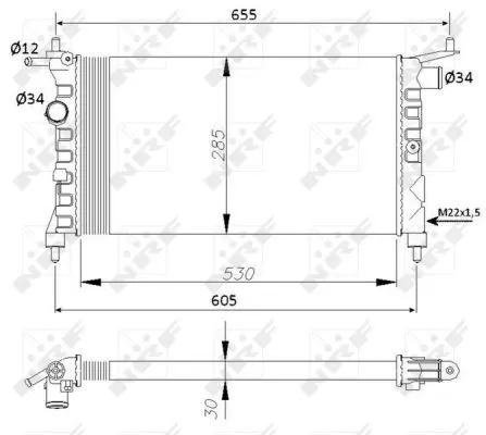 SU RADYATÖRÜ NRF 50551
