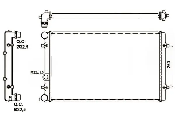SU RADYATÖRÜ NRF 509529A