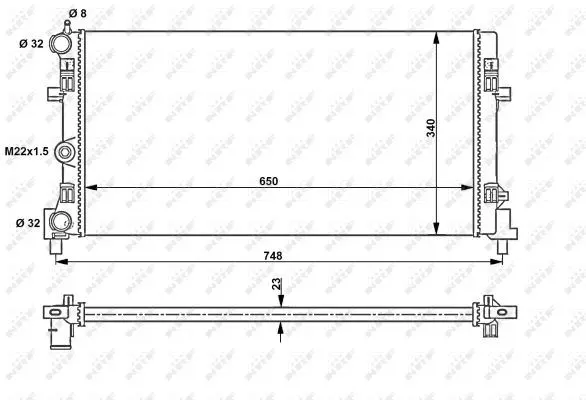 SU RADYATÖRÜ NRF 53024A