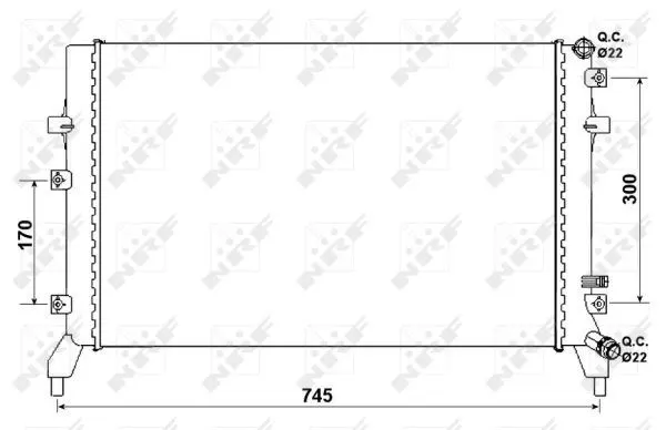 SU RADYATÖRÜ NRF 53884
