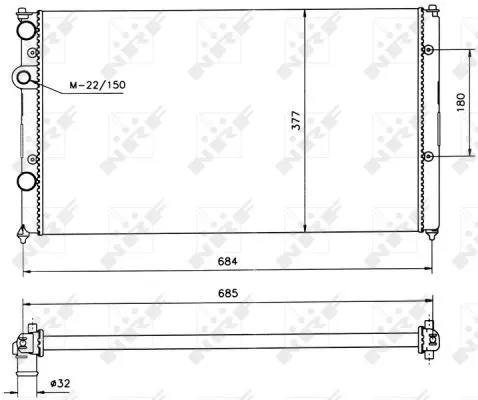SU RADYATÖRÜ NRF 58093