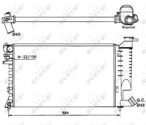 SU RADYATÖRÜ NRF 58183