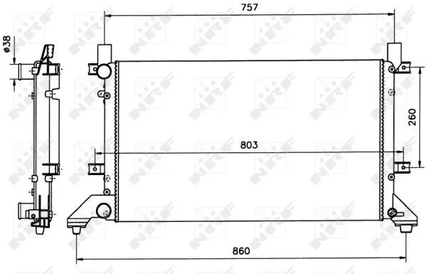 SU RADYATÖRÜ NRF 58240