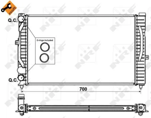 SU RADYATÖRÜ NRF 58259