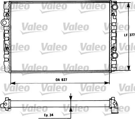 SU RADYATÖRÜ VALEO 731127