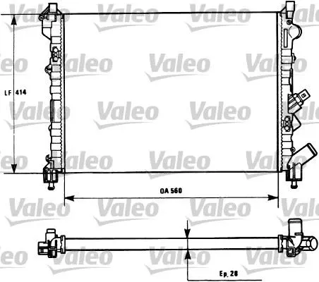 SU RADYATÖRÜ VALEO 731128