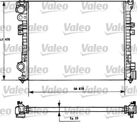 SU RADYATÖRÜ VALEO 731166