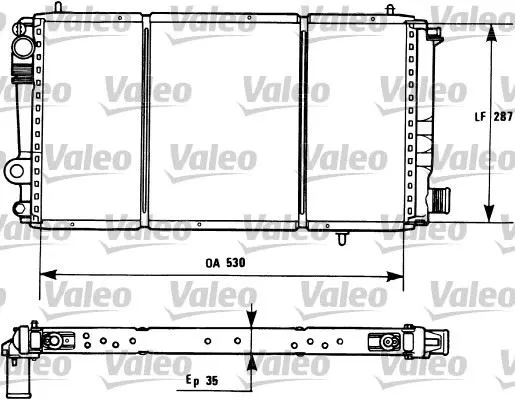 SU RADYATÖRÜ VALEO 731173