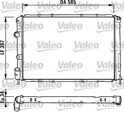 SU RADYATÖRÜ VALEO 731380
