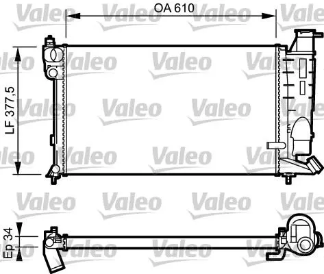 SU RADYATÖRÜ VALEO 731391