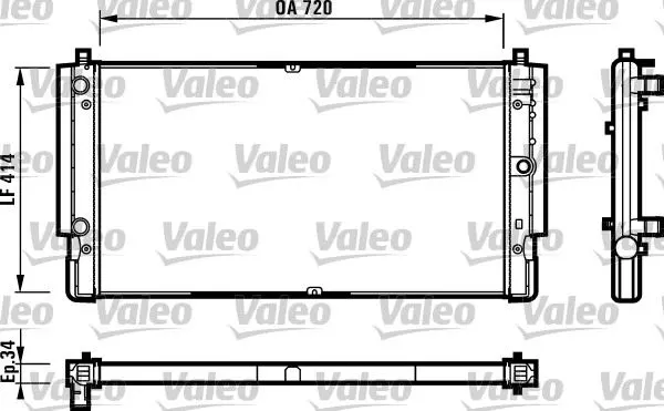 SU RADYATÖRÜ VALEO 731616