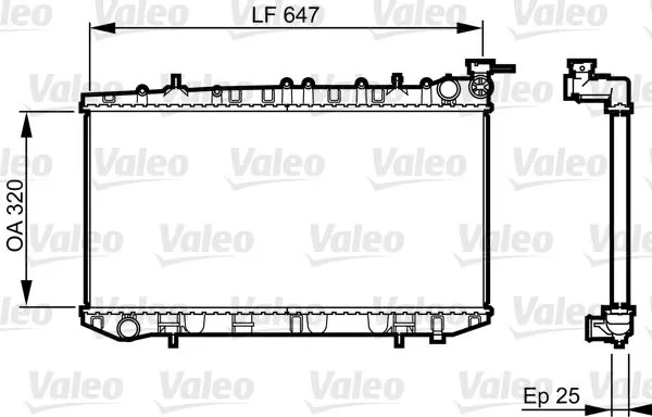 SU RADYATÖRÜ VALEO 731665