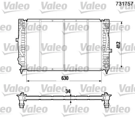SU RADYATÖRÜ VALEO 731757