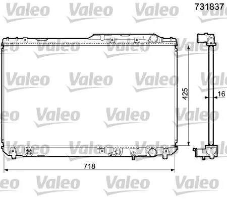 SU RADYATÖRÜ VALEO 731837