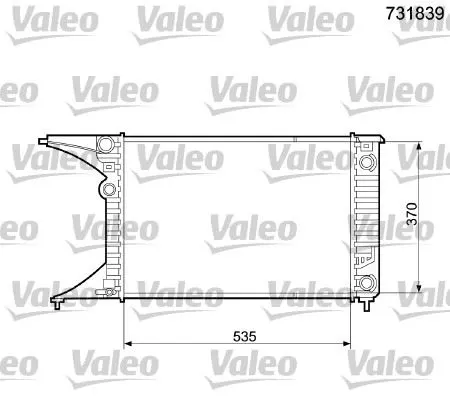 SU RADYATÖRÜ VALEO 731839