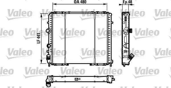 SU RADYATÖRÜ VALEO 732072
