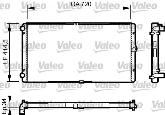 SU RADYATÖRÜ VALEO 732177