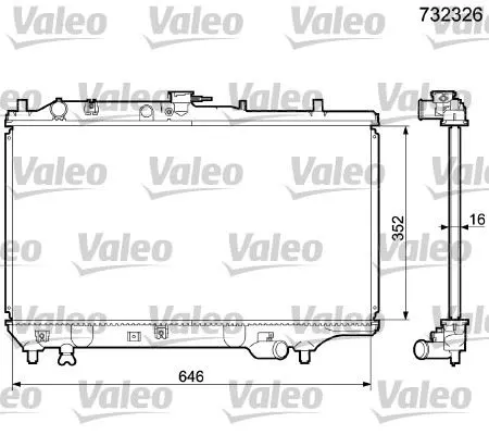 SU RADYATÖRÜ VALEO 732326